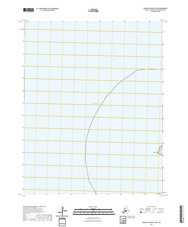 Samalga Island D-4 NW topographic map thumbnail