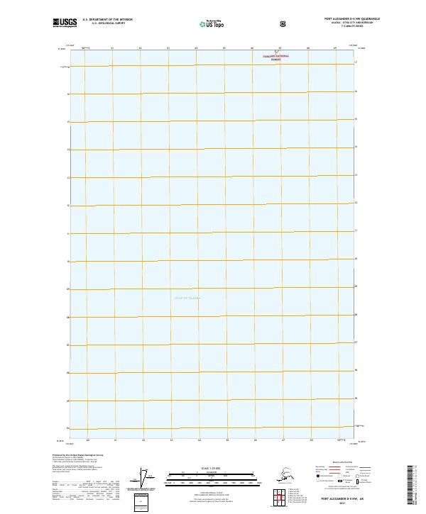 Port Alexander D-5 NW topographic map thumbnail