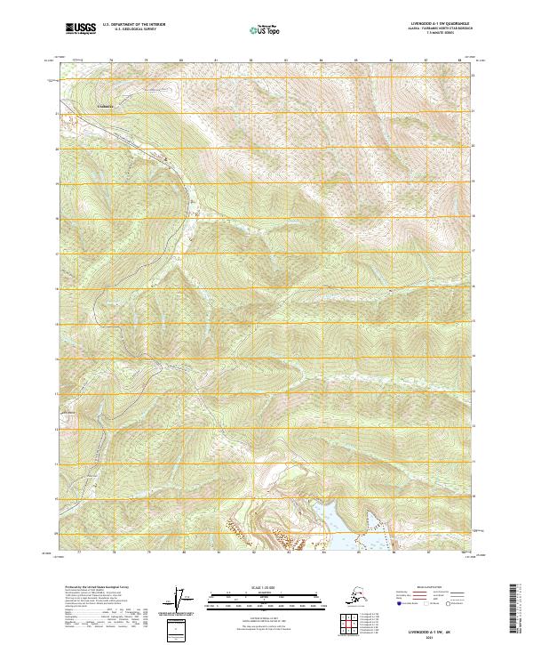 Livengood A-1 SW 2021 topographic map thumbnail