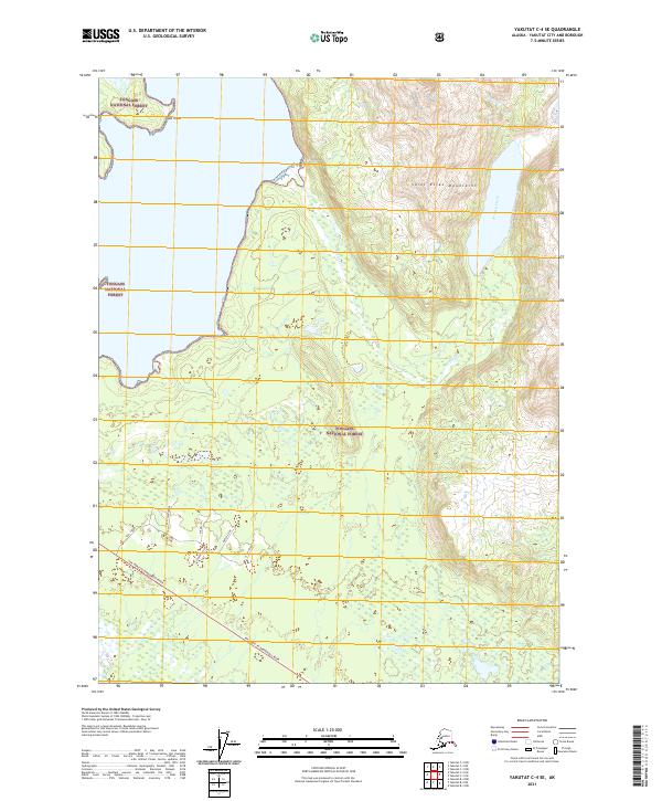 Yakutat C-4 SE topographic map thumbnail