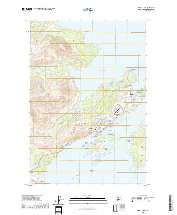 Kodiak D-2 SE topographic map thumbnail