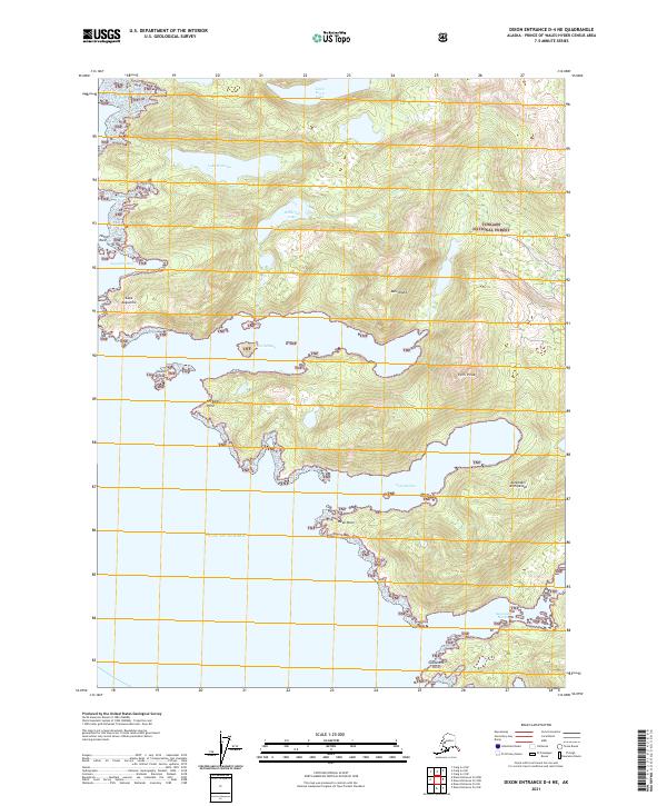 Dixon Entrance D-4 NE topographic map thumbnail
