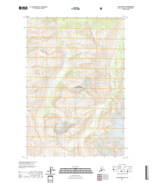 Taku River B-6 NE topographic map thumbnail