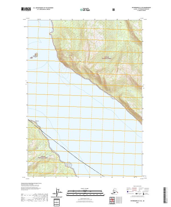 Petersburg D-3 SE 2021 topographic map thumbnail
