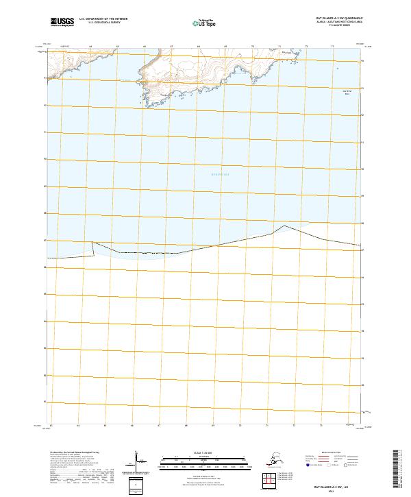 Rat Islands A-2 SW topographic map thumbnail