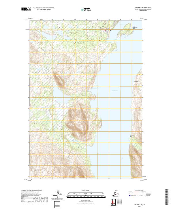 Kodiak D-3 SW topographic map thumbnail