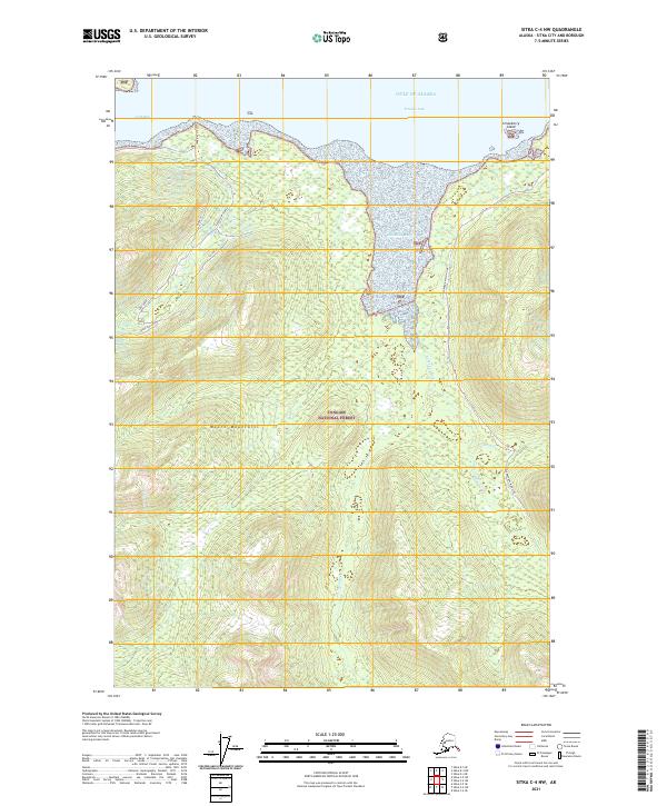 Sitka C-4 NW topographic map thumbnail