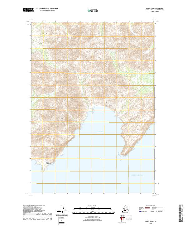 Kodiak B-3 SE topographic map thumbnail