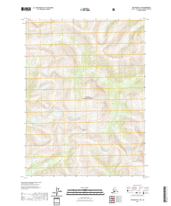 Ketchikan B-1 NW topographic map thumbnail