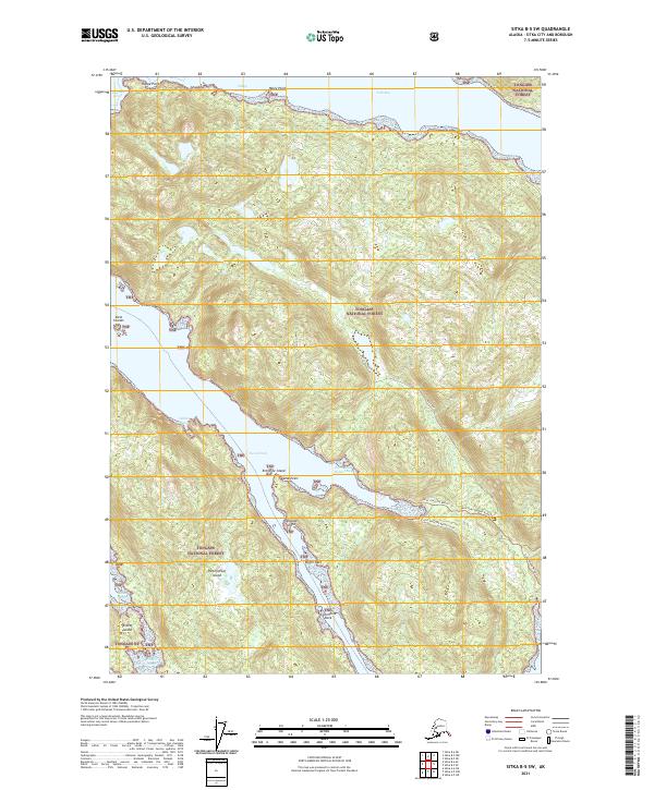 Sitka B-5 SW topographic map thumbnail