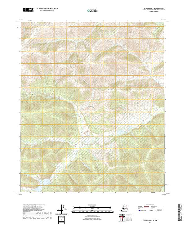 Livengood A-1 SE 2021 topographic map thumbnail