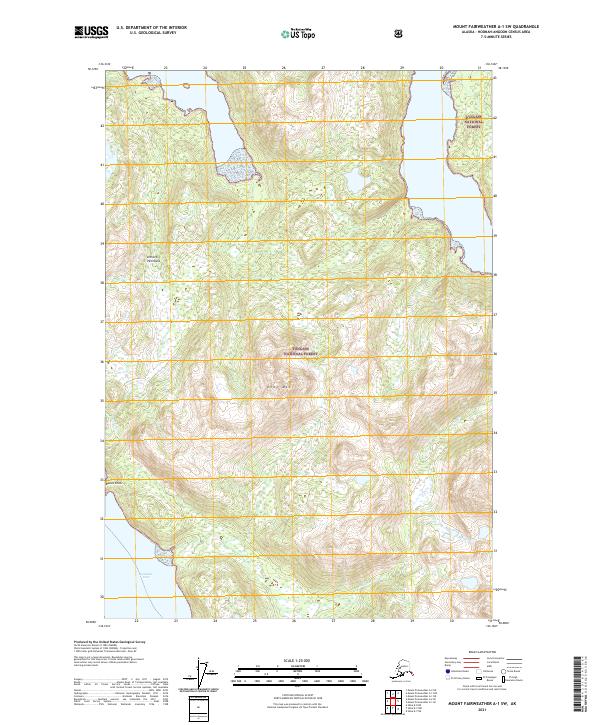 Mount Fairweather A-1 SW topographic map thumbnail