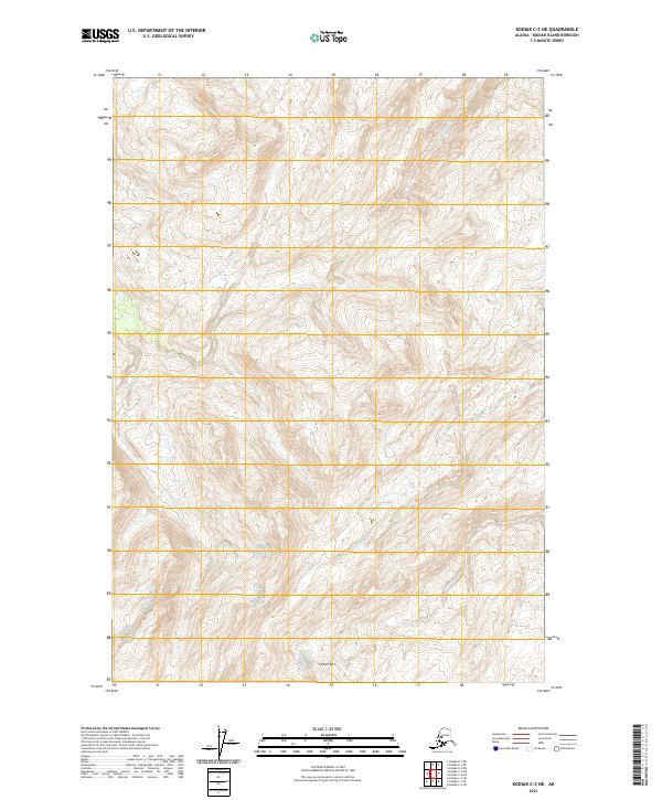 Kodiak C-3 NE topographic map thumbnail