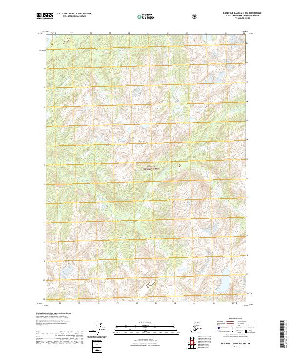 Bradfield Canal A-3 SW topographic map thumbnail