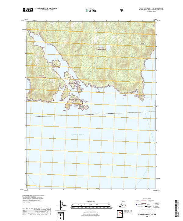 Dixon Entrance C-1 NE topographic map thumbnail