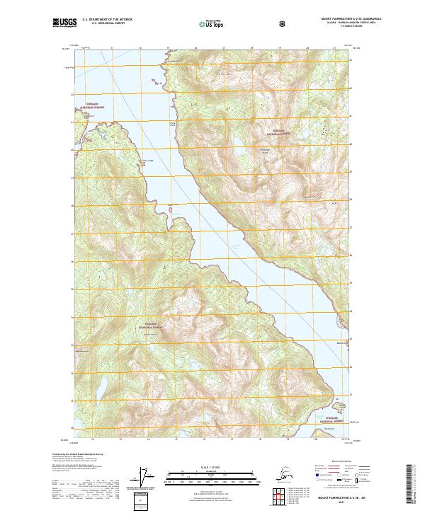 Mount Fairweather A-2 SE topographic map thumbnail