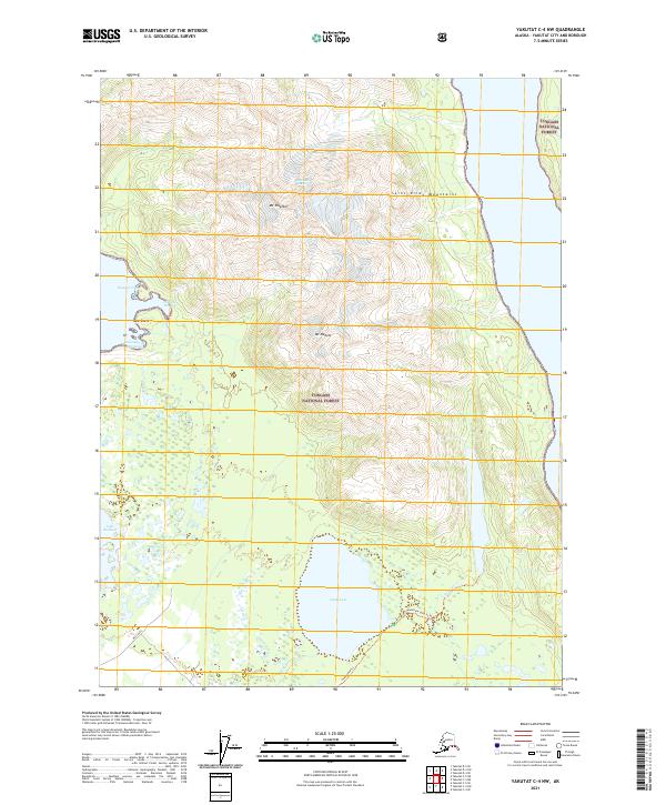 Yakutat C-4 NW topographic map thumbnail