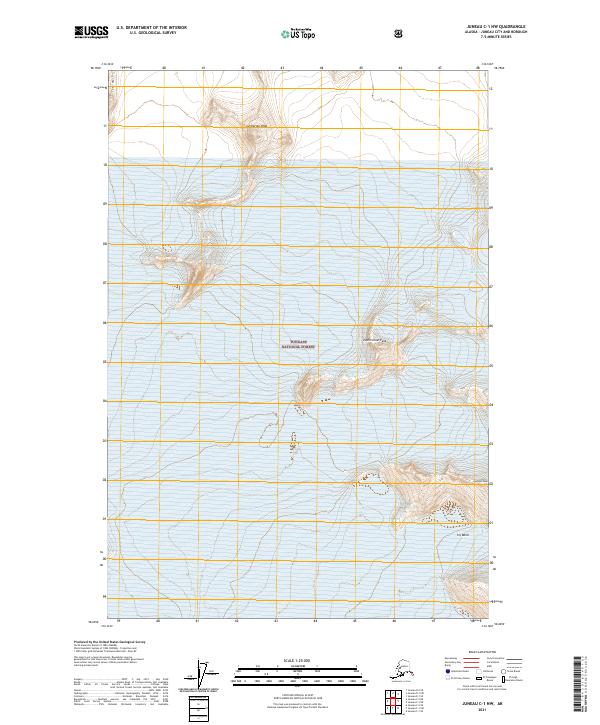 Juneau C-1 NW topographic map thumbnail