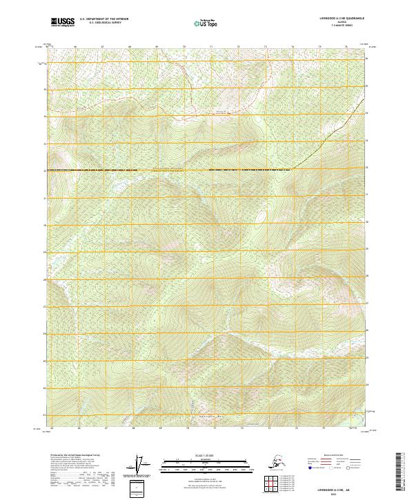 Livengood A-2 NE 2021 topographic map thumbnail