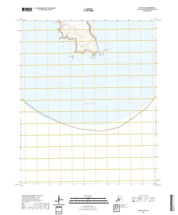 Adak B-6 SW topographic map thumbnail