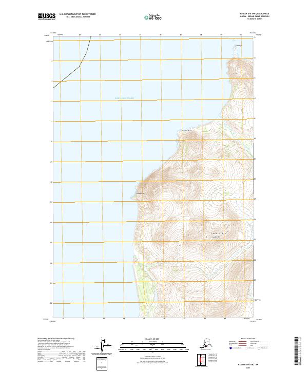 Kodiak D-6 SW topographic map thumbnail