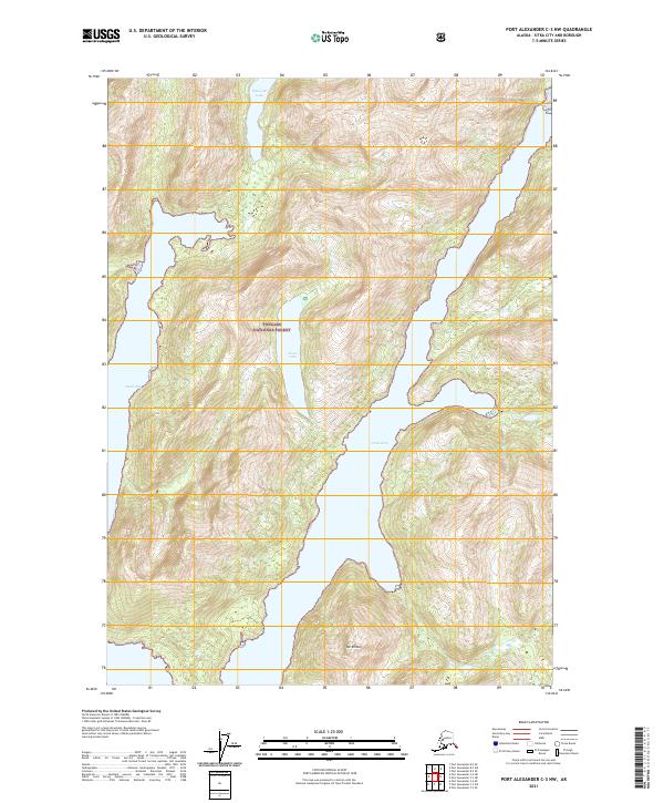 Port Alexander C-3 NW topographic map thumbnail