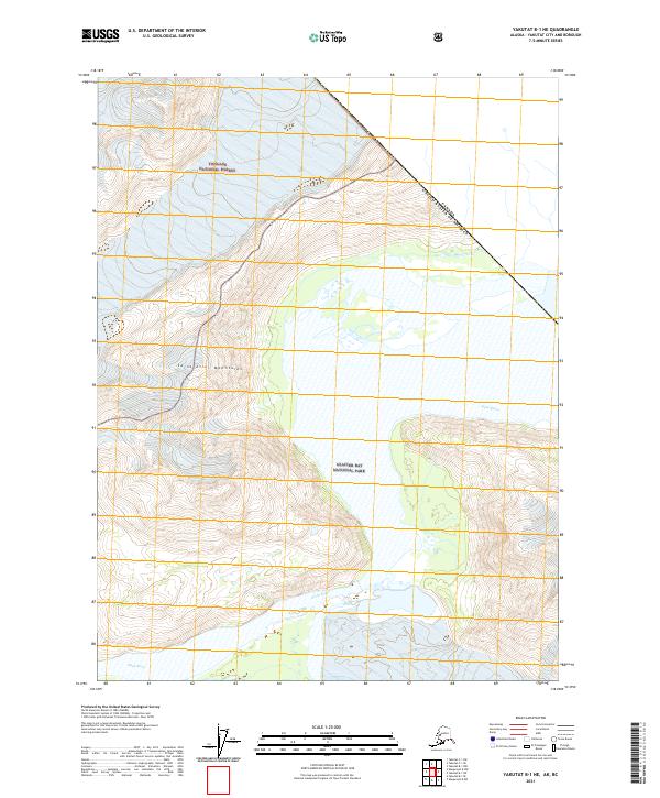 Yakutat B-1 NE topographic map thumbnail