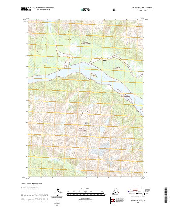 Petersburg C-1 NE 2021 topographic map thumbnail