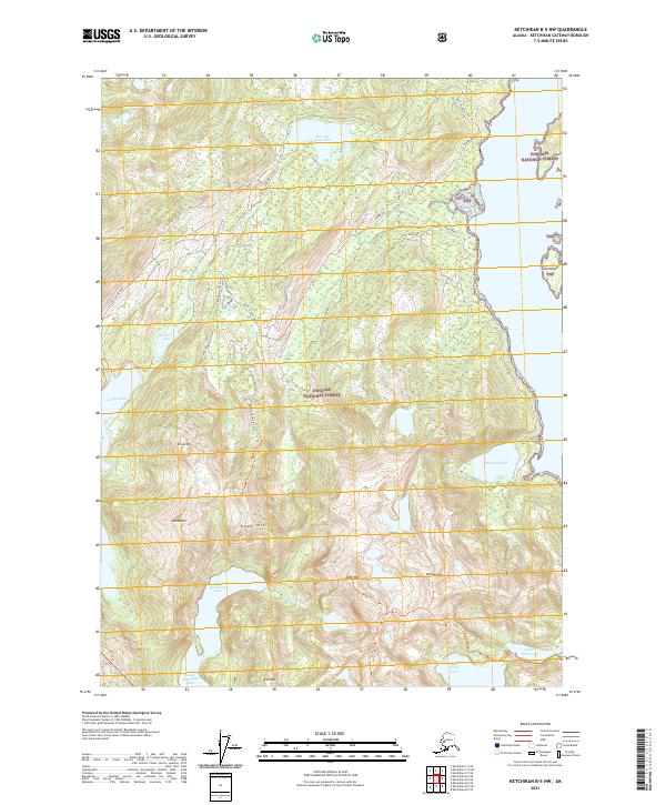 Ketchikan B-5 NW topographic map thumbnail