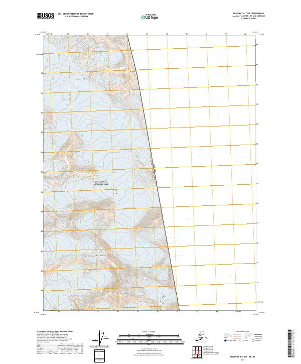 Skagway A-7 SW topographic map thumbnail
