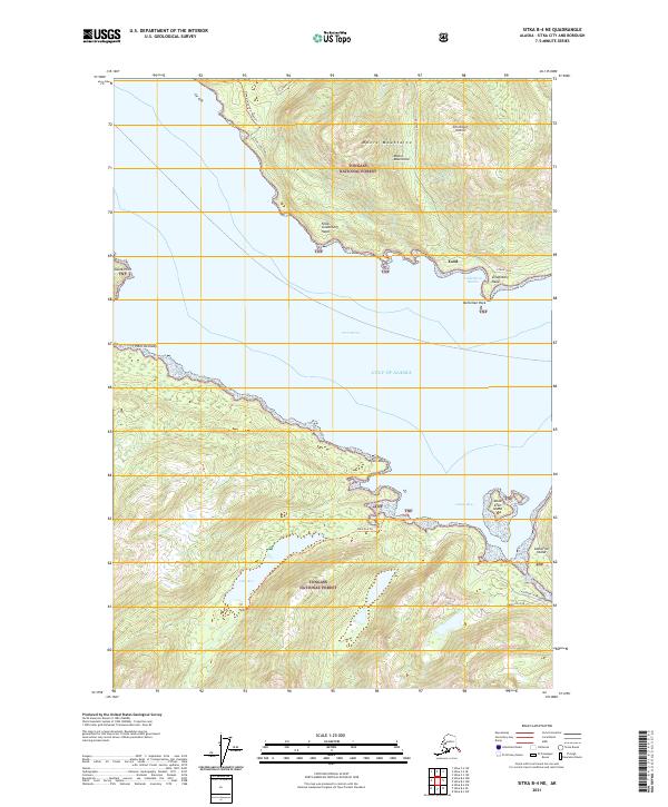 Sitka B-4 NE topographic map thumbnail