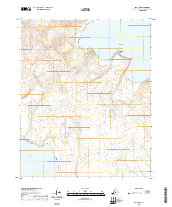 Adak C-6 SW topographic map thumbnail