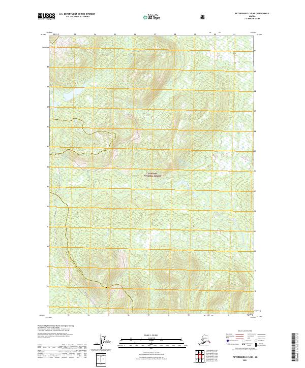 Petersburg C-5 NE topographic map thumbnail