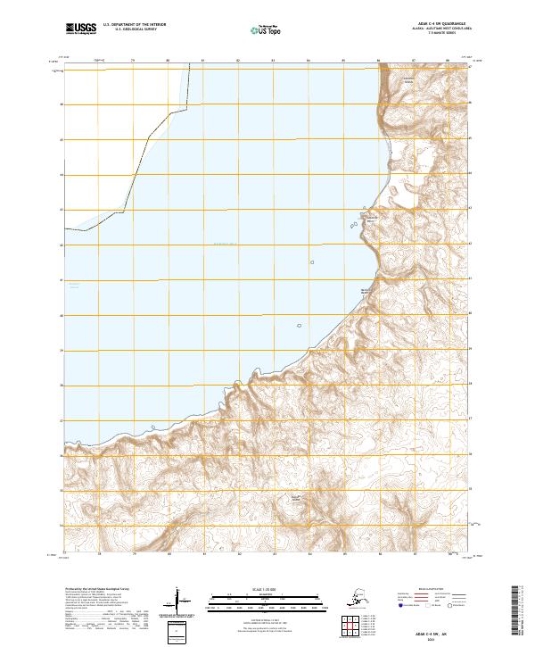 Adak C-4 SW topographic map thumbnail