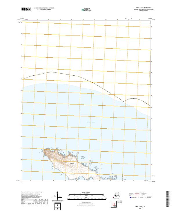 Attu C-1 SE topographic map thumbnail