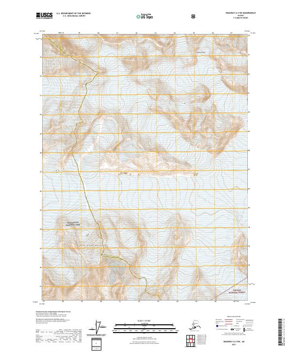 Skagway A-2 SW topographic map thumbnail