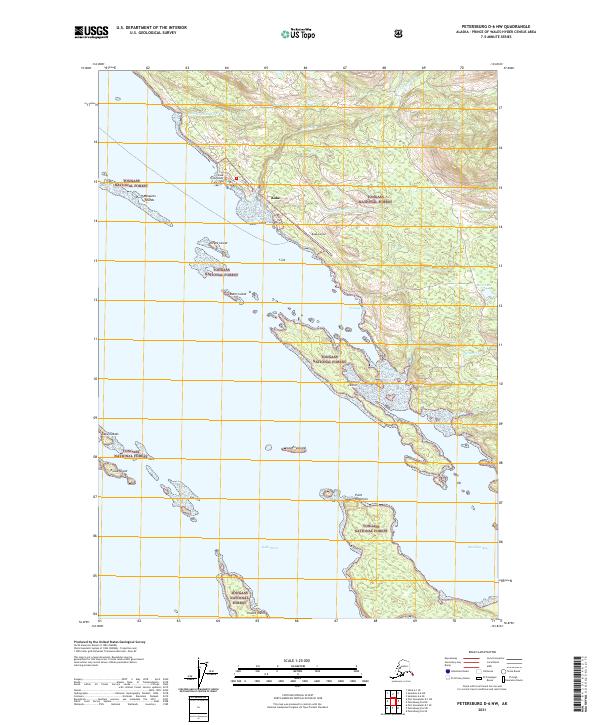 Petersburg D-6 NW topographic map thumbnail