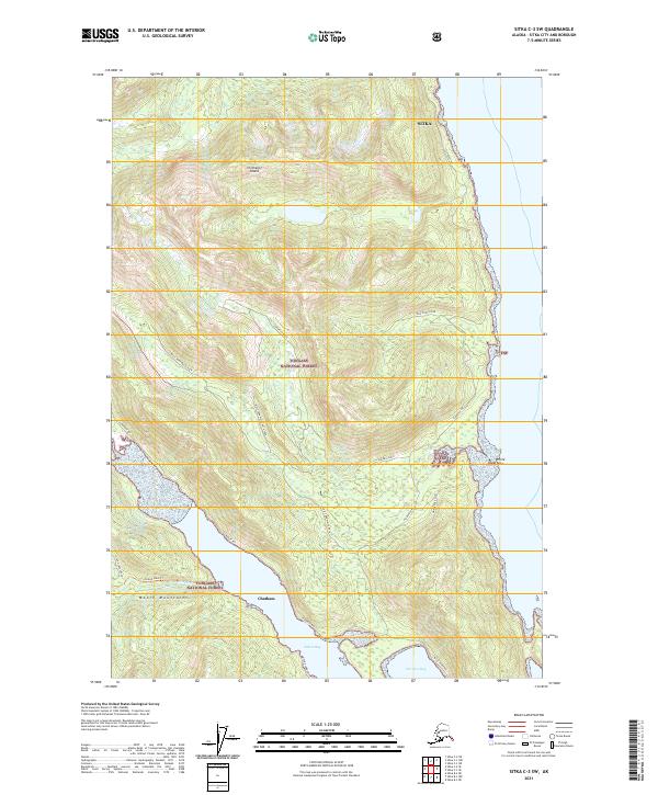 Sitka C-3 SW topographic map thumbnail