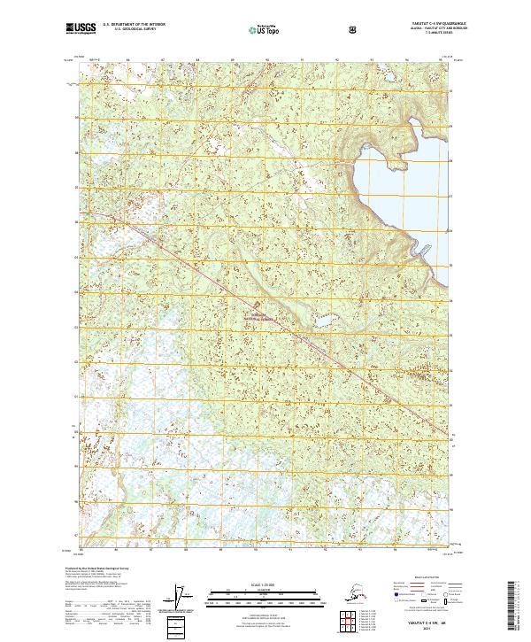 Yakutat C-4 SW topographic map thumbnail
