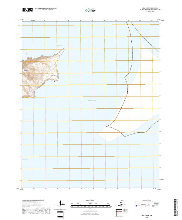 Adak C-5 SW topographic map thumbnail