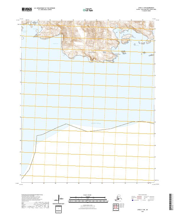 Atka C-1 SW topographic map thumbnail