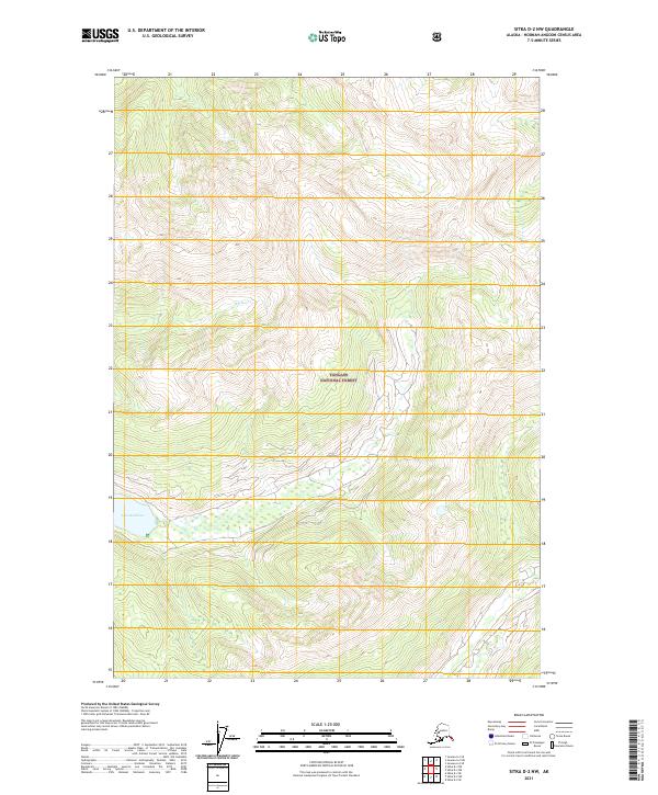 Sitka D-2 NW 2021 topographic map thumbnail