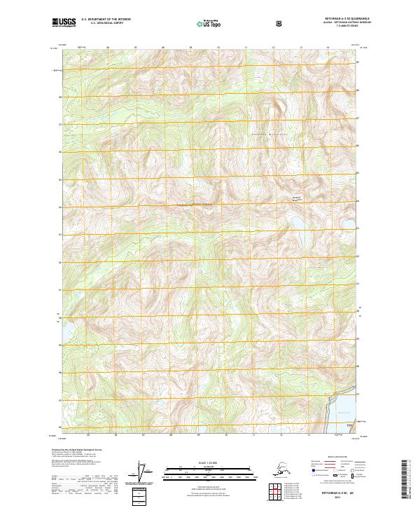 Ketchikan A-2 SE 2021 topographic map thumbnail