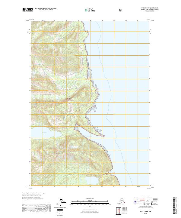 Sitka C-3 NW 2021 topographic map thumbnail
