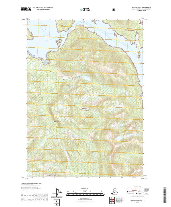 Petersburg B-1 SE topographic map thumbnail