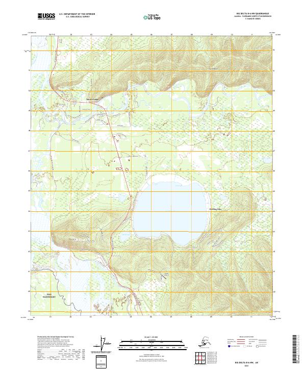 Big Delta B-6 NW topographic map thumbnail