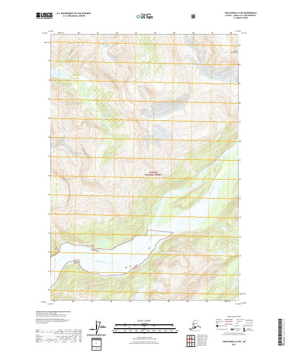 Taku River A-5 SW topographic map thumbnail