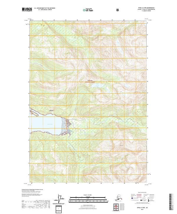 Sitka A-4 NW 2021 topographic map thumbnail