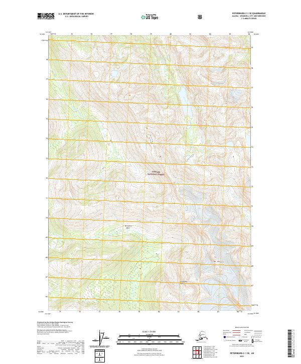 Petersburg C-1 SE 2021 topographic map thumbnail