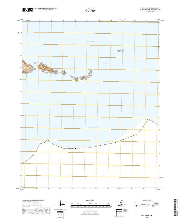 Atka B-5 NW topographic map thumbnail